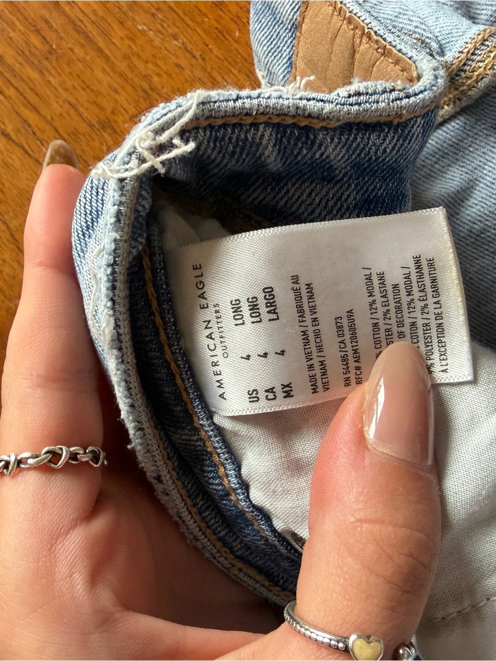 American Eagle Outfitters Light Blue Denim Jeans - Picture 5 of 6